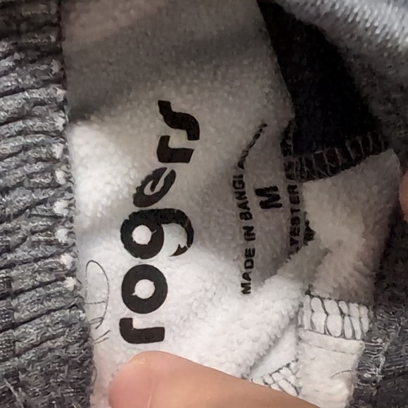 Rogers Sporting Goods Grey Fleece Lined Jogger Sweatpants Size Medium - Picture 4 of 5